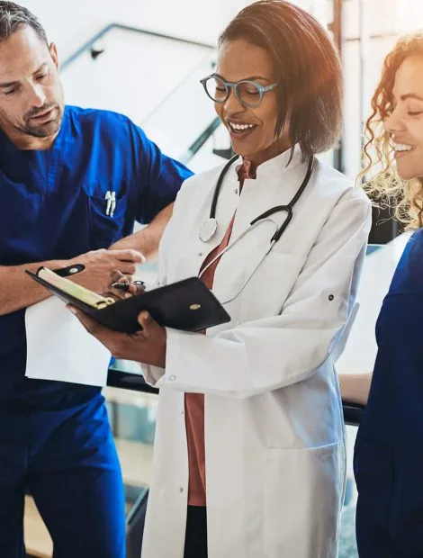 Provider reviewing a hormone health plan with a patient